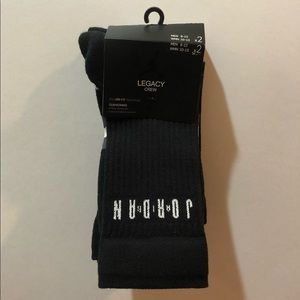 Jordan Legacy Crew Socks, 2 Pack